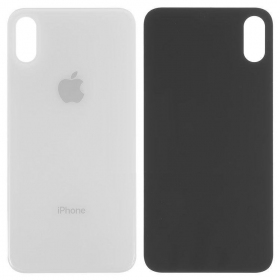 Apple iPhone XS back / rear cover (silver) (bigger hole for camera)