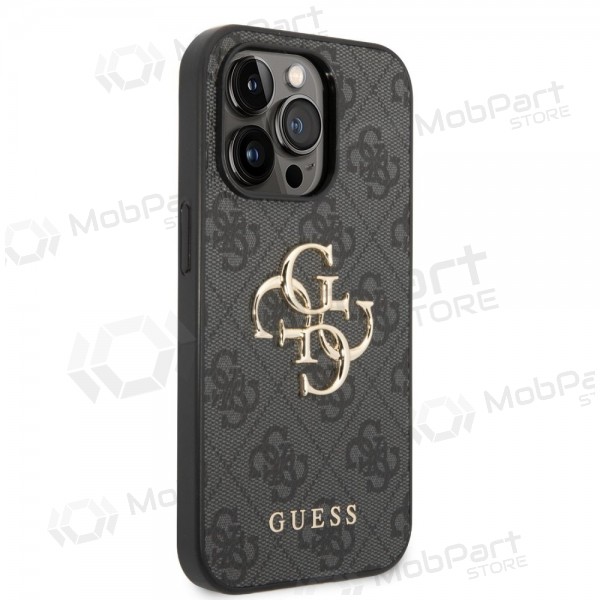Apple iPhone 14 Pro case - Guess PU 4G Metal Logo (grey)