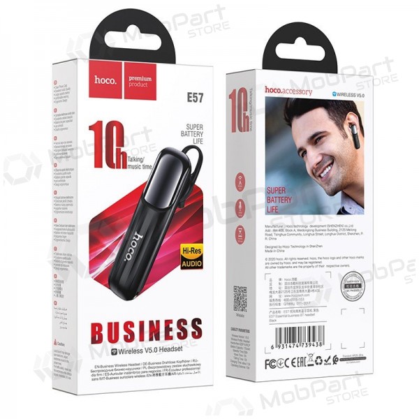 Wireless headset / handsfree Hoco E57 black