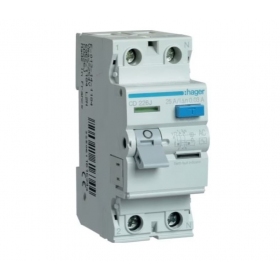Current drain relay Hager AD970J (AC, 20A, 2P, 30mA, 230V)
