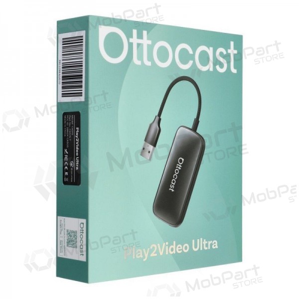 Wireless CarPlay/Android Auto adapter Ottocast Play2Video Ultra black