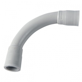 Elbow connector Elettrocanali EC74316 (D16, grey (RAL7035), halogen-free)