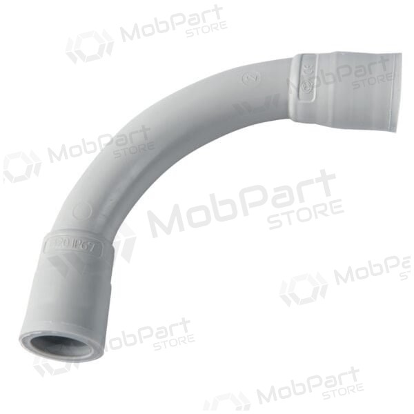 Elbow connector Elettrocanali EC74316 (D16, grey (RAL7035), halogen-free)