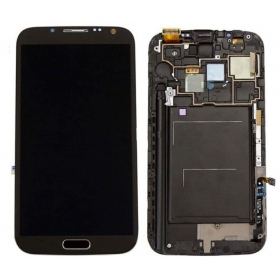 Samsung Galaxy Note 2 screen (grey) (with frame) (original)
