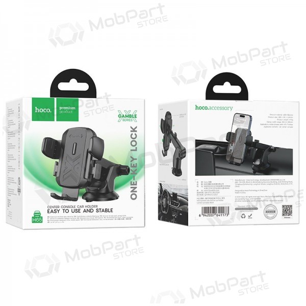 Car phone holder Hoco H65 (dashboard) black