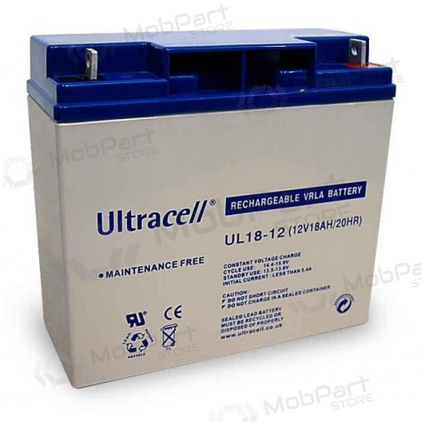 Battery Ultracell UL18-12 (18 Ah, 12V)
