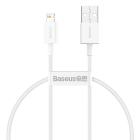 USB cable Baseus Superior Lightning 2.4A 0.25m (white) CALYS-02