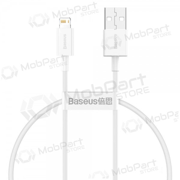 USB cable Baseus Superior Lightning 2.4A 0.25m (white) CALYS-02