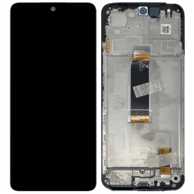 Xiaomi Redmi 13 4G, 5G, Poco M6 4G screen (black) (with frame) (original)