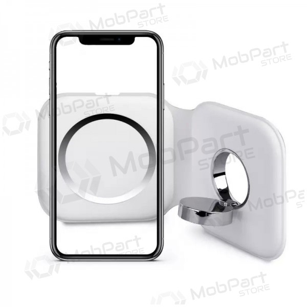 Charger wireless 2in1 Smart Phone, Watch MagSafe 10W (white)