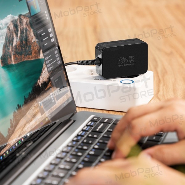 Universal laptop charger Kruger&Matz 65W black