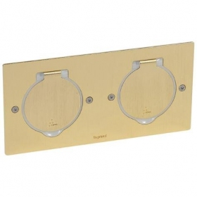 Floor box 4mod. Legrand 089712 (brushed gold)