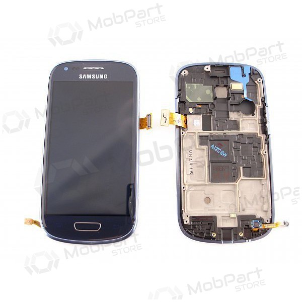 Samsung I8190 Galaxy S3 mini screen (blue) (with frame) (used grade A, original)