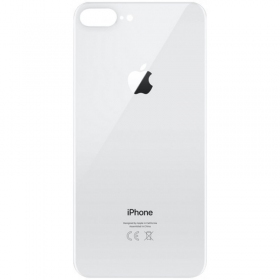 Apple iPhone 8 Plus back / rear cover (silver) (bigger hole for camera)