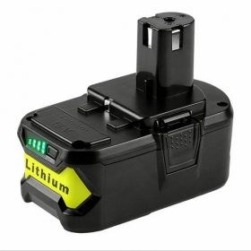 Battery for Ryobi ONE+ RB18L60 / P108 18V tools 6Ah Li-ion with charge indicator (replacement)