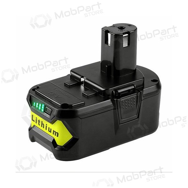 Battery for Ryobi ONE+ RB18L60 / P108 18V tools 6Ah Li-ion with charge indicator (replacement)