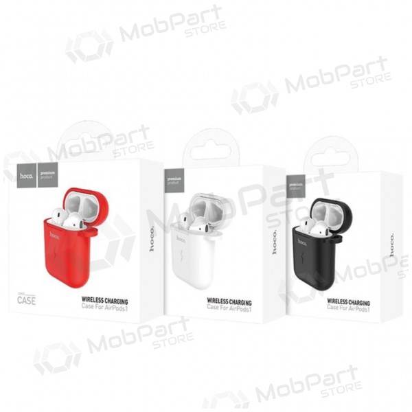 Wireless charger HOCO CW22 Airpods (red)