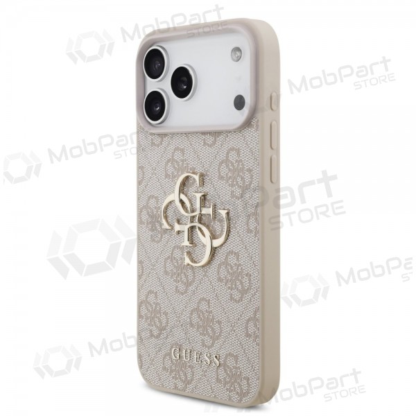 Apple iPhone 17 Pro Max case - Guess PU 4G Metal Logo (pink)