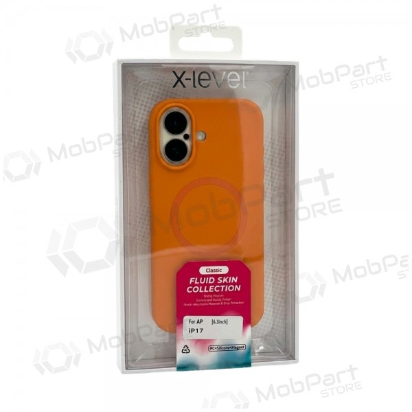 Apple iPhone 17 Pro Max, 18 Pro Max case -X-Level Fluid Skin MagSafe- (grey)