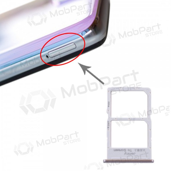 Huawei P40 Lite SIM card holder (Light Pink / Blue)