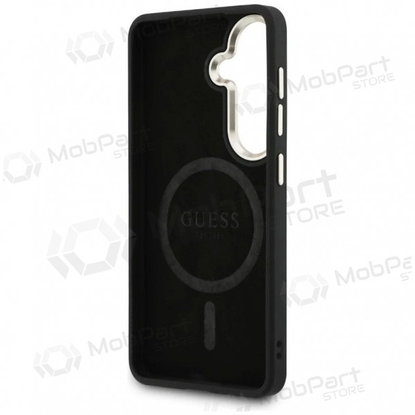 Samsung Galaxy S26 case -Guess PU Leather 4G Gold Frame Magnetic- (brown)