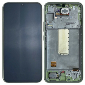 Samsung Galaxy A34 5G screen (light green) (with frame) (original)