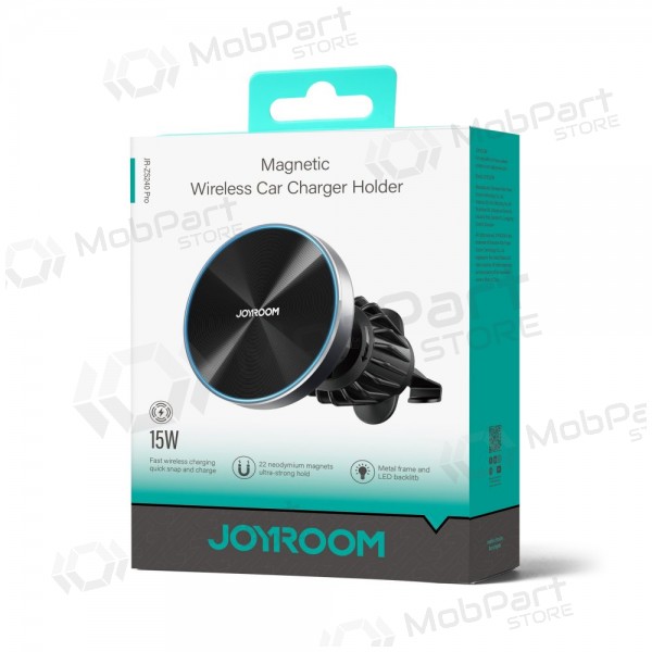 Automobilinis laikiklis-charger Joyroom JR-ZS240 Pro MagSafe 15W black