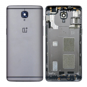 OnePlus 3 / 3T back / rear cover grey (Gunmetal) (used grade C, original)