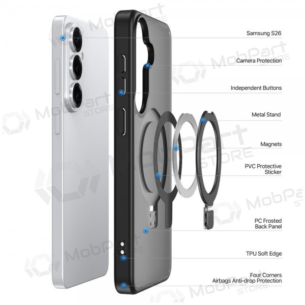Samsung Galaxy S26 Ultra case - Dux Ducis Yind Magnetic Stand (black)