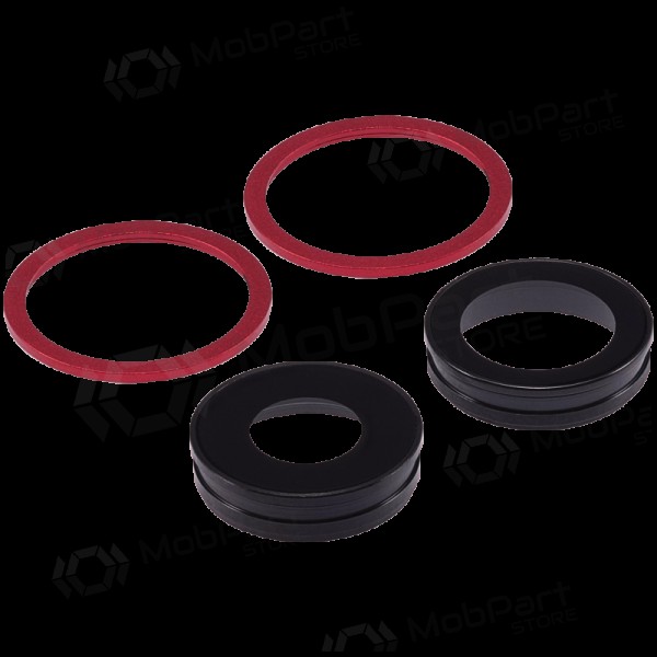 Apple iPhone 11 camera glass / lens (2pcs) (red) (with frame)