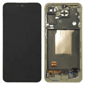 Samsung Galaxy A55 screen (Awesome Lemon) (with frame) (original)