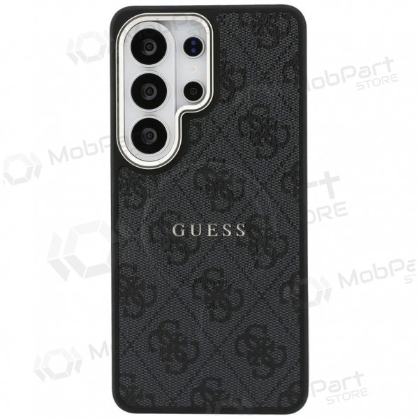Samsung Galaxy S26 Ultra case - Guess PU Leather 4G Gold Frame Magnetic (black)