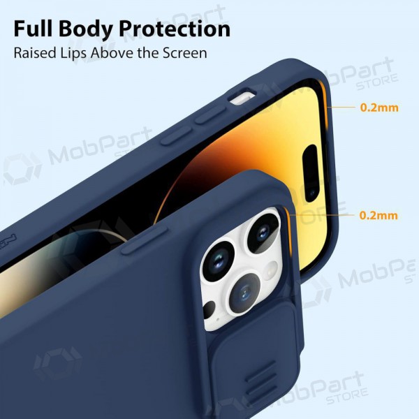 Apple iPhone 15 Pro Max case „Nillkin Silicone“ (dark blue) Apple iPhone 15 Pro Max case „Nillkin Silicone“ (dark blue)