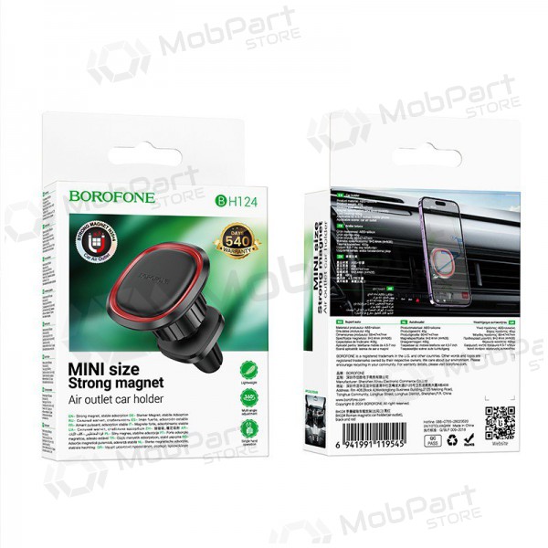 Car phone holder Borofone BH124 (air vent) black