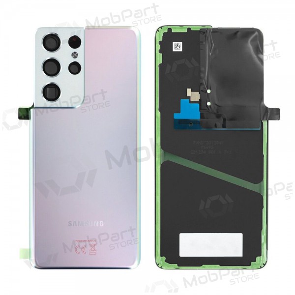 Samsung G998 Galaxy S21 Ultra 5G back / rear cover (Phantom Silver) (used grade A, original)