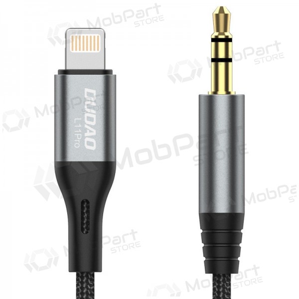 Audio cable Dudao L11Pro Lightning to 3.5 mm 1 m black