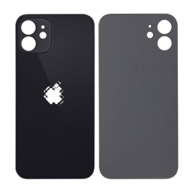 Apple iPhone 12 back / rear cover (black) (bigger hole for camera)