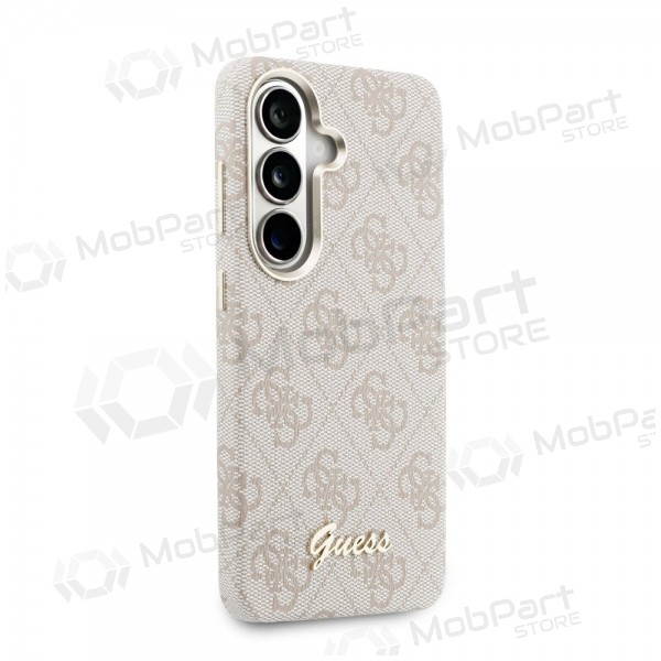 Samsung Galaxy S26 case - Guess PU 4G Script Metal Logo Magnetic (pink)