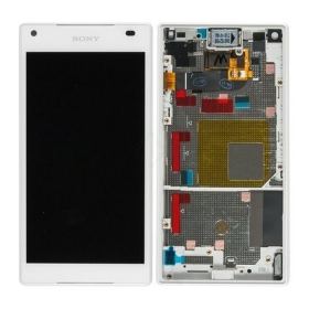 Sony E5803 / E5823 Xperia Z5 Compact screen (white) (with frame) (used grade B, original)