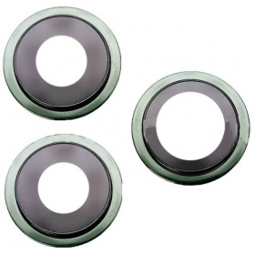 Apple iPhone 11 Pro / 11 Pro Max camera glass / lens (3pcs) (green) (with frame)