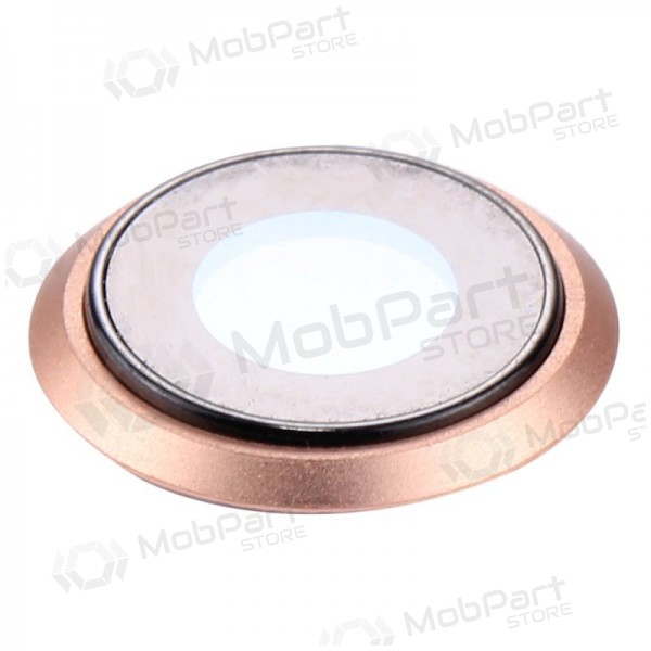 Apple iPhone 8 / SE 2020 camera glass / lens (gold) (with frame)