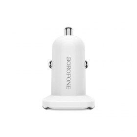 Charger automobilinis Borofone BZ12 x 2 USB (2.4A) (white)