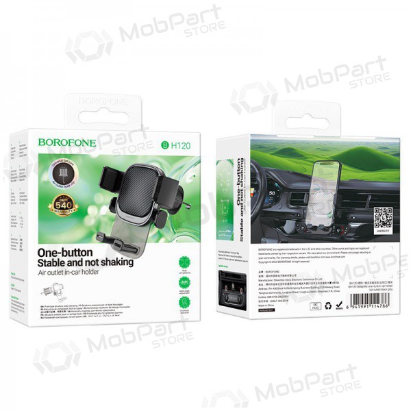 Car phone holder Borofone BH120 (air vent) black