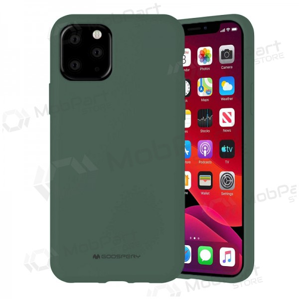 Samsung A225 Galaxy A22 4G case Mercury Goospery "Silicone Case" (tamsiai green) Samsung A225 Galaxy A22 4G case Mercury Goospery "Silicone Case" (tamsiai green)