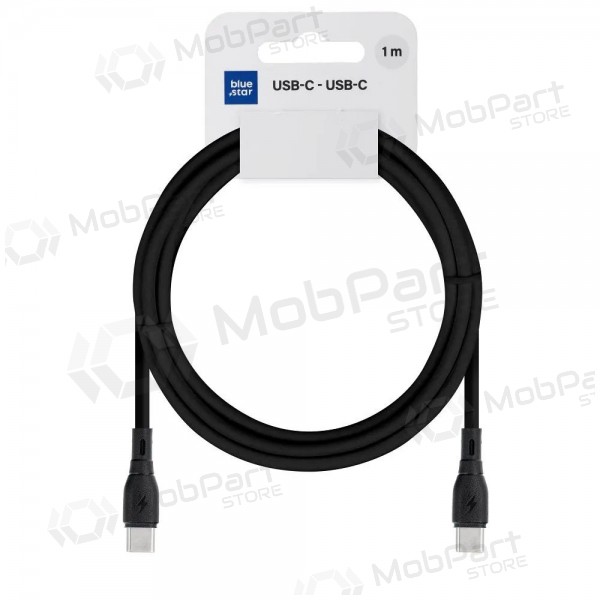 USB-C cable Blue Star PJ73-13-3 USB-C to USB-C 1 m 60 W black