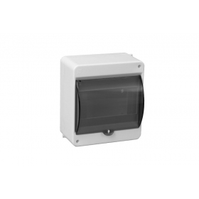 Pawbol 6 mod. panel C.2031 (with transparent doors, with ground terminals, white)