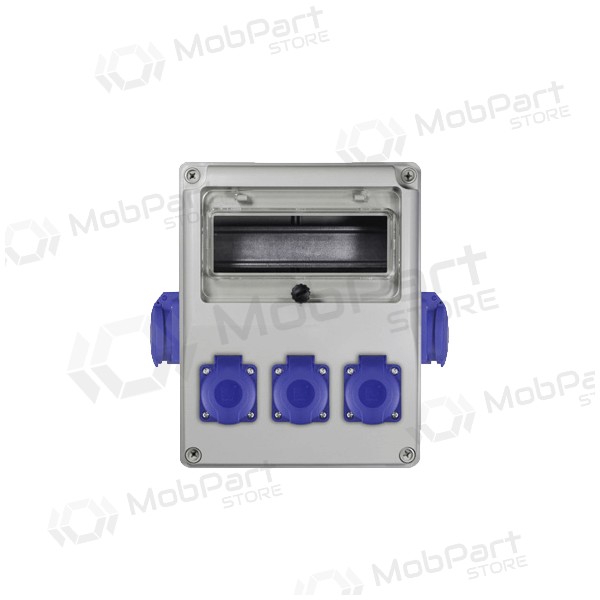 Pawbol B.1812-S panel with sockets (8mod., 16A 230V)