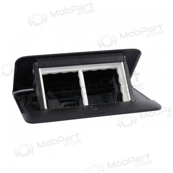 Recessed modular box 4 mod. Legrand 654002 (black, metal)