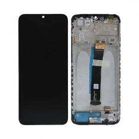 Xiaomi Poco C40 screen (black) (with frame) (original)