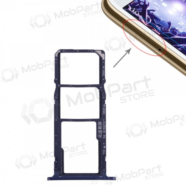Huawei Y5 2018 SIM card holder (blue) (original)